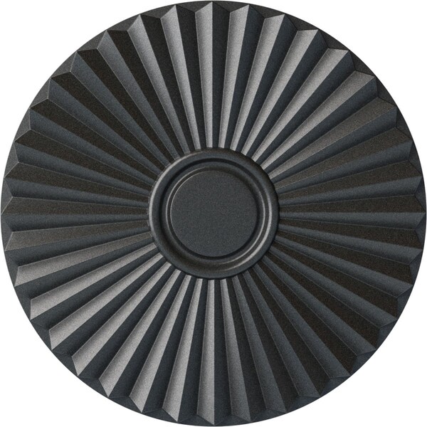 Ekena Millwork Shakuras Ceiling Medallion (For Canopies up to 5"), Hand-Painted Pewter, 19 3/4"OD x 1 3/8"P CM20SHPES - main